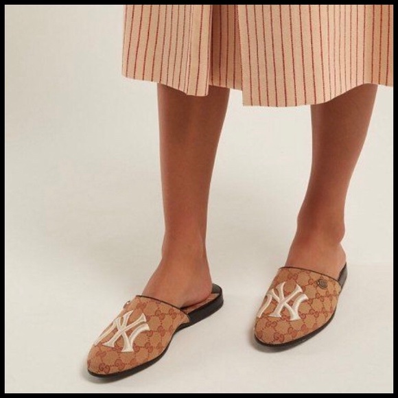 Gucci Shoes Authentic Gucci New York Yankees Slidesdust Cover Poshmark